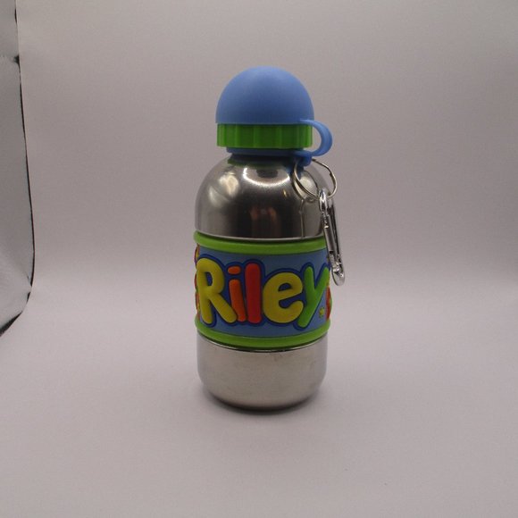 John Hinde Stainless Steel Kids Thermos "Riley" with Carabiner Clip - Picture 1 of 5